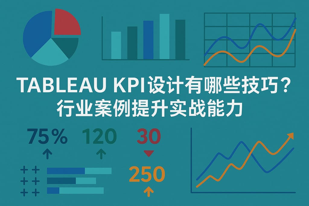 Tableau KPI设计有哪些技巧？行业案例提升实战能力